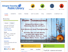 Tablet Screenshot of abingtonfreelibrary.org